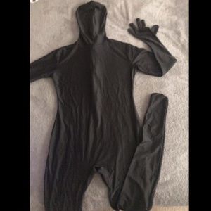 Black Full Body Suit Halloween Costume
